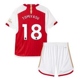 Arsenal Takehiro Tomiyasu #18 Hemmakläder Barn 2023-24 Kortärmad (+ Korta byxor)